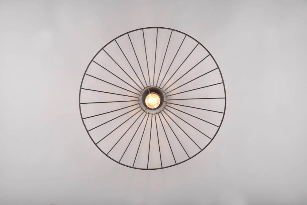Plafondlamp Chapeau zwart Trio 4017807574098