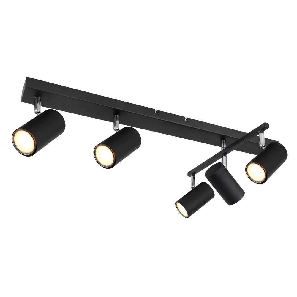 Plafondlamp 5-lichts Robby zwart Globo 9007371439577