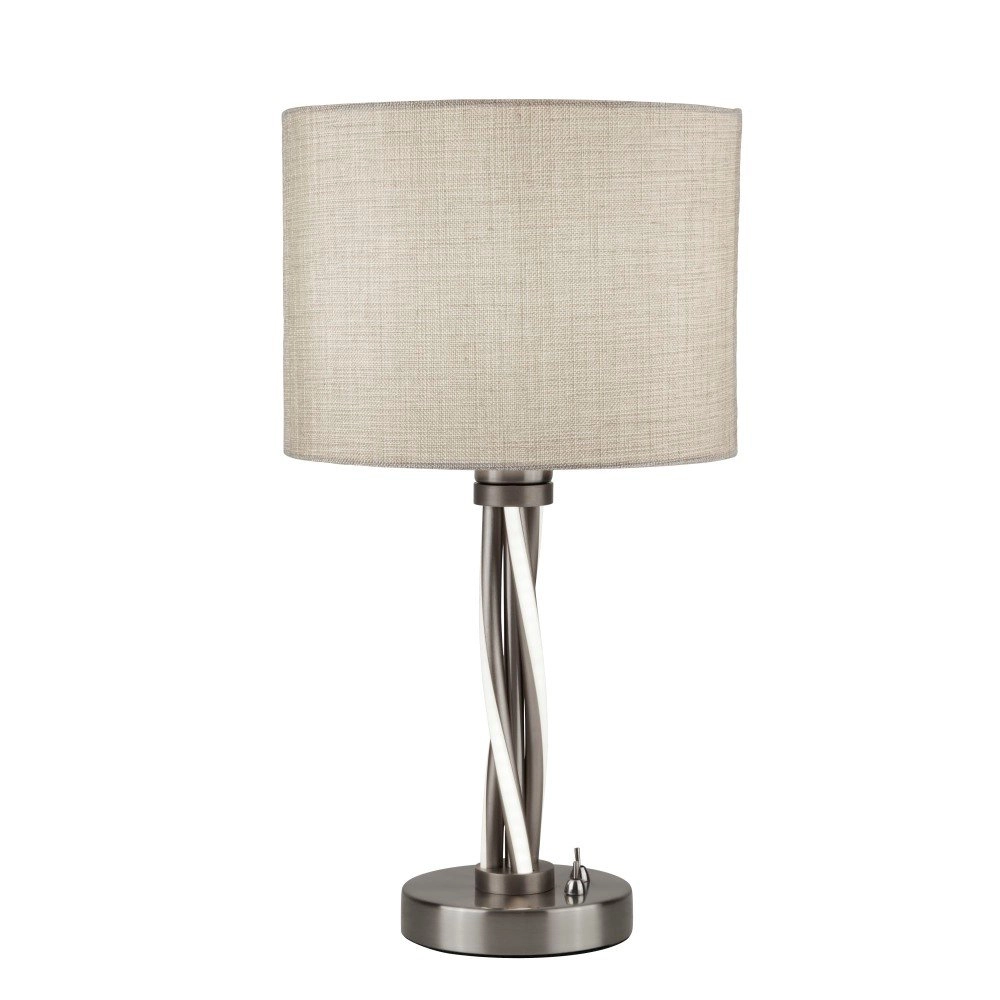 Schemerlamp Vegas grijs met taupe