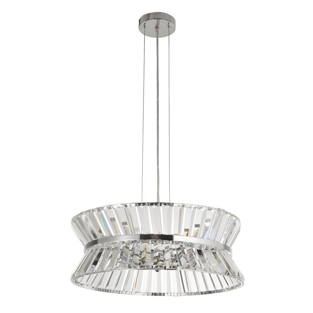 Design hanglamp Uptown rond chroom Searchlight 5053423244013