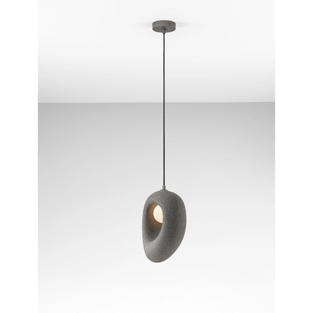 Natuurlijke hanglamp Tempus grijs 30cm Lyora 5212017476838