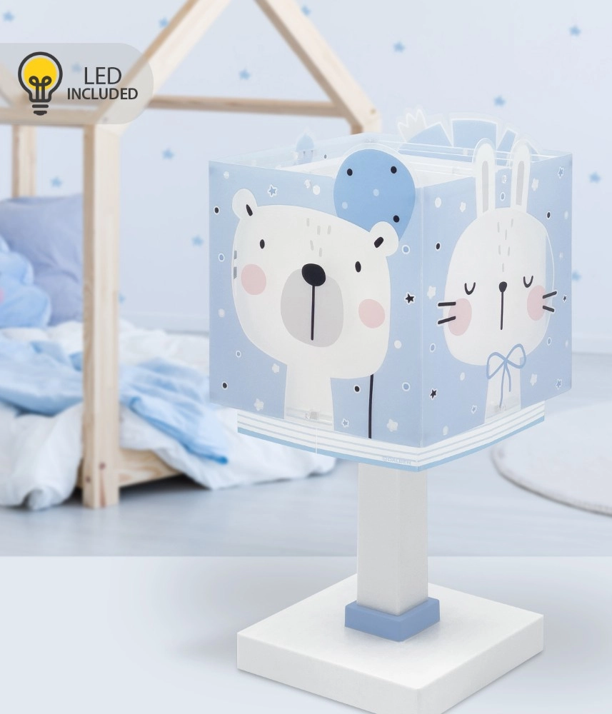 Kinderkamer tafellamp Baby Jungle blauw Dalber 8420406002408