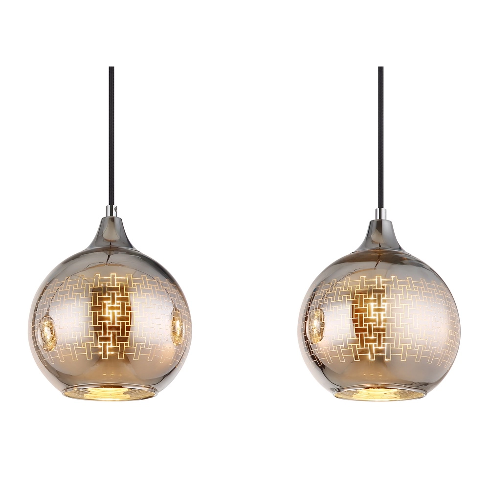 3-lichts hanglamp Lourdes wit Globo 9007371509072