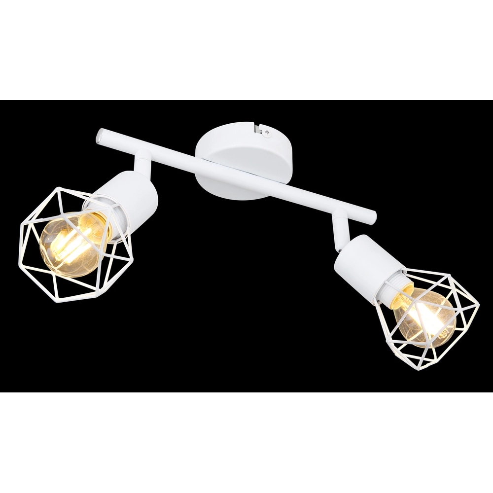 Plafondlamp Xara I 2-lichts wit Globo 9007371412983