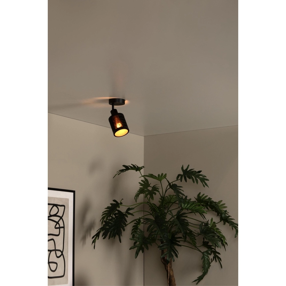 Plafondlamp Tagalog Ø 10cm zwart Lucide 5411212211668