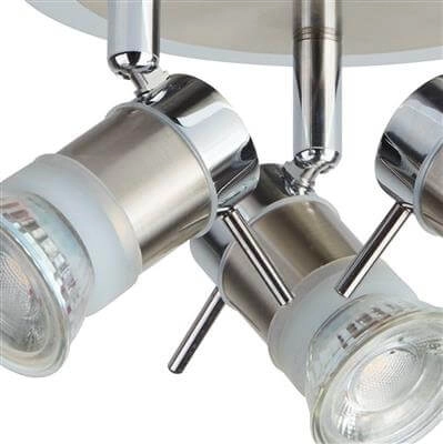 Badkamer opbouwspot Aries 3-lichts grijs Searchlight 5053423076935