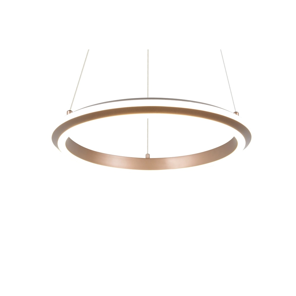 Hanglamp Amador mokka bruin Ø 45cm Trio 4017807664164