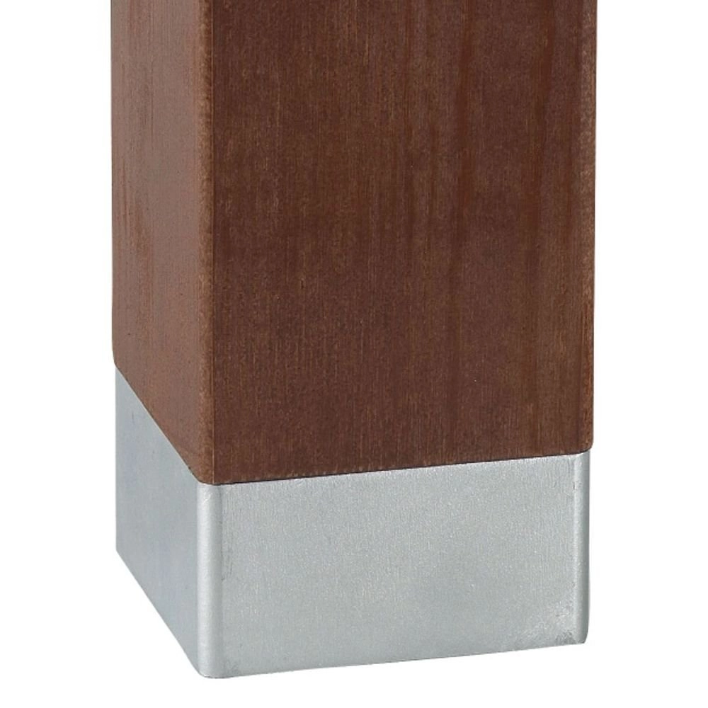 Houten lamp Selham 49cm met aluminium details Franssen 7042891400630