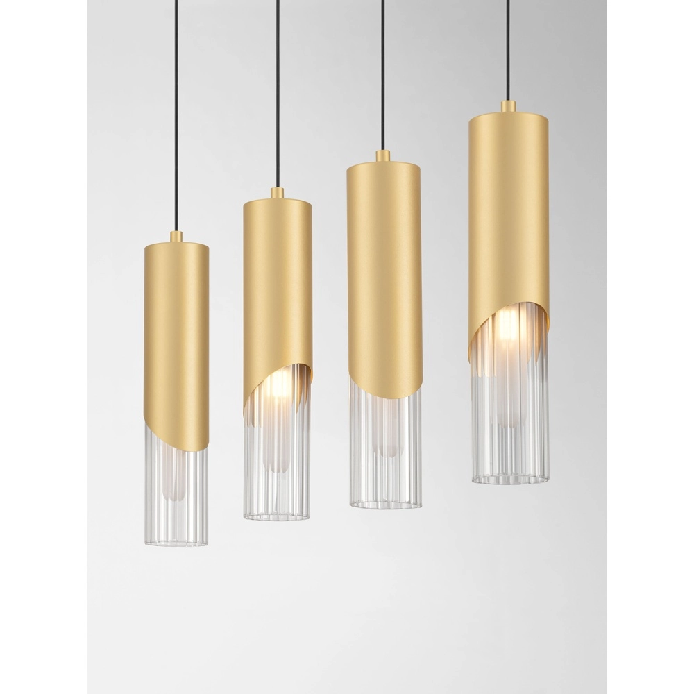 Design hanglamp Modesto 4-lichts goud Lyora 5212063501461