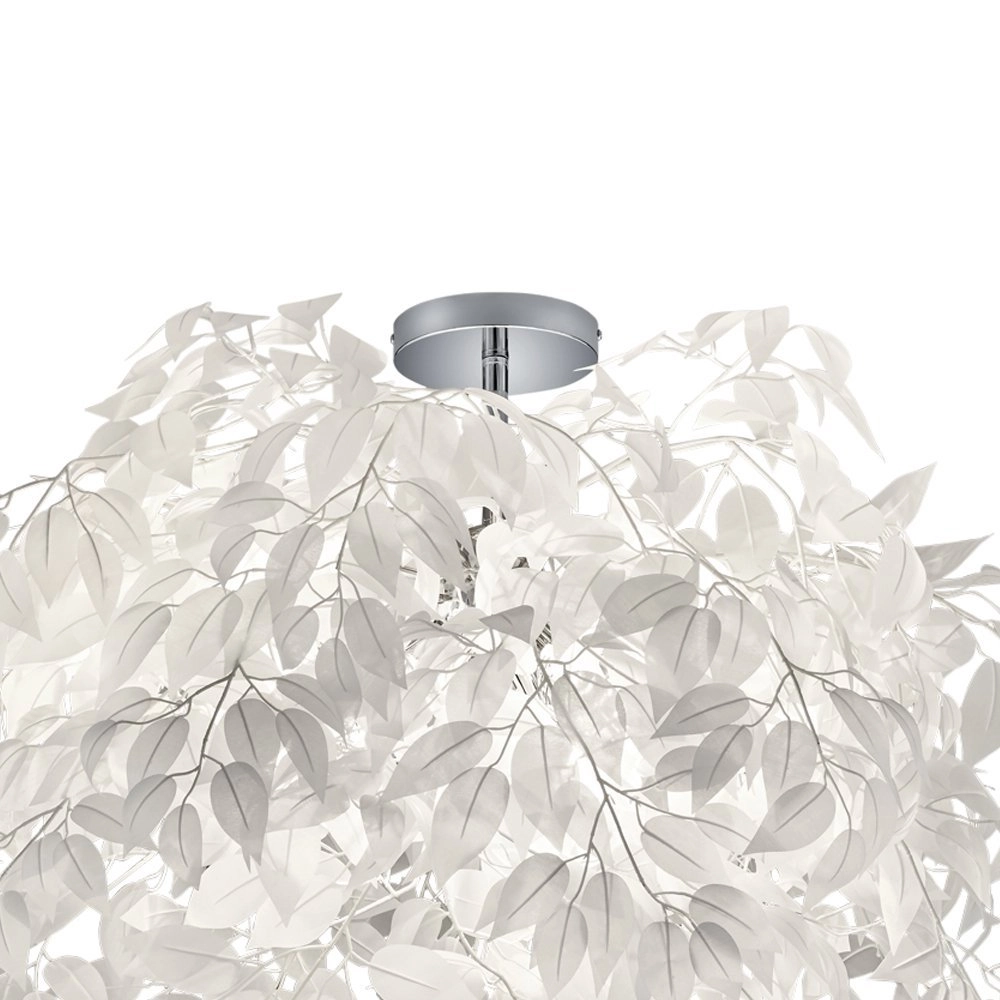 Plafondlamp Leavy 70cm grijswit Trio 4017807299755