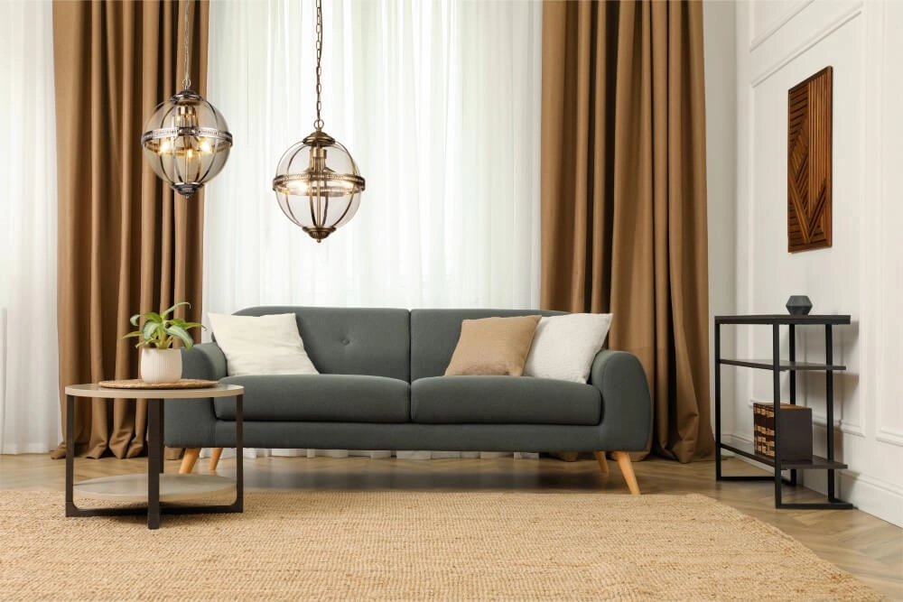 Klassieke hanglamp Coronet goud Searchlight 5053423243054