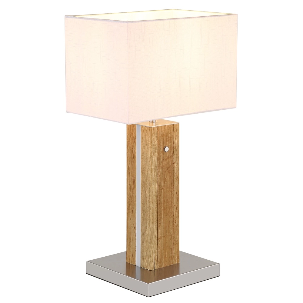 Houten schemerlamp Forest met kap Globo 9007371592333
