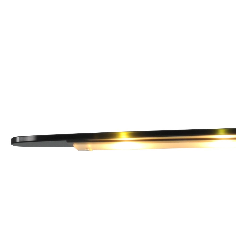 Eetkamerlamp Vigo 2 140cm nikkel met zwart Masterlight 8718121181110