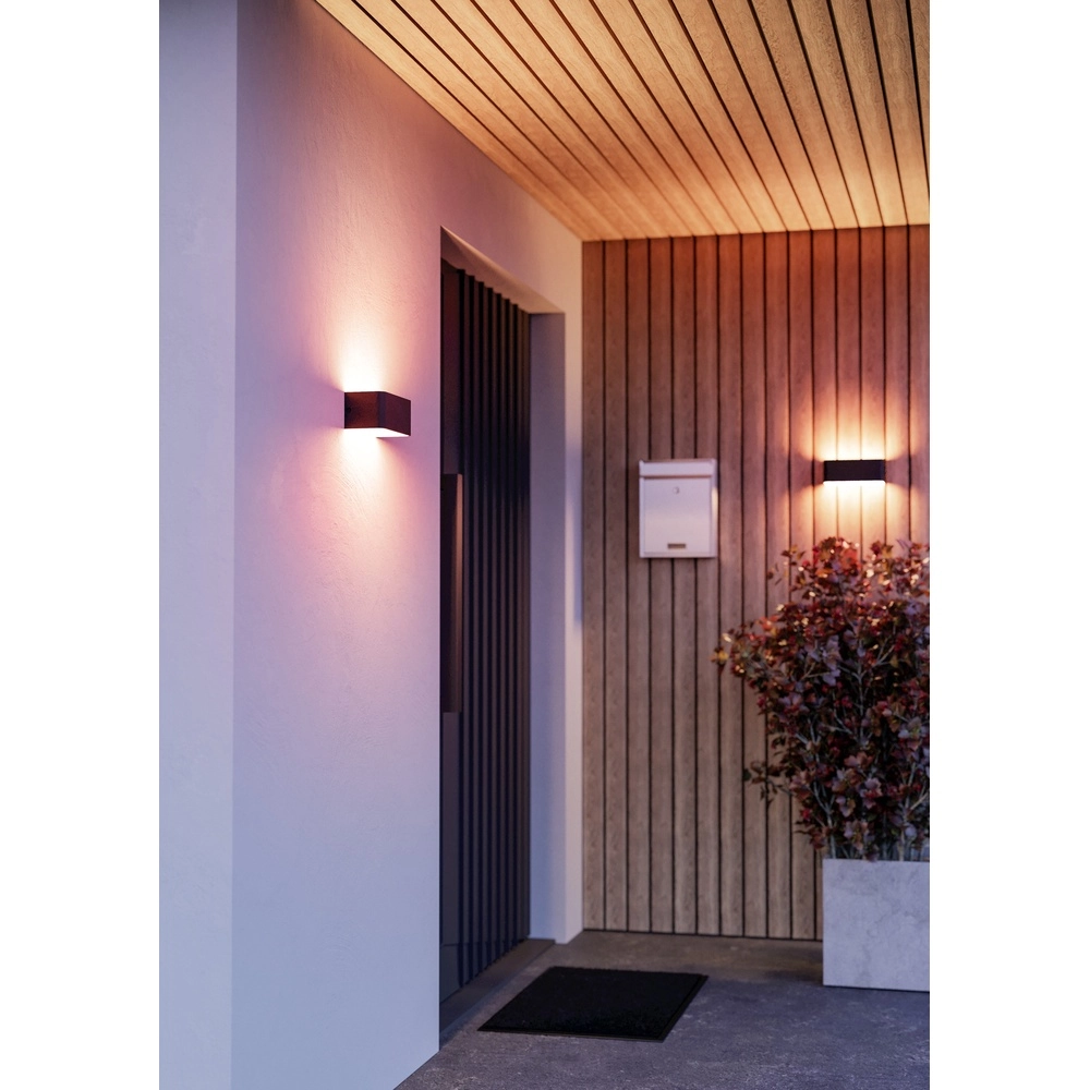 Slimme muurlamp Sania-Z zwart - led - 20cm Eglo 9008606361670