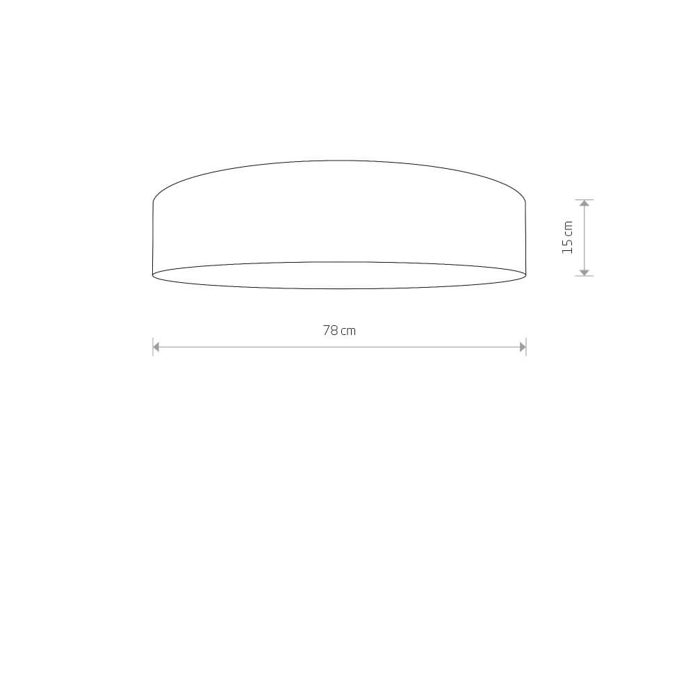 Gouden plafondlamp Turda Ø 78cm Lyora 5903139880299