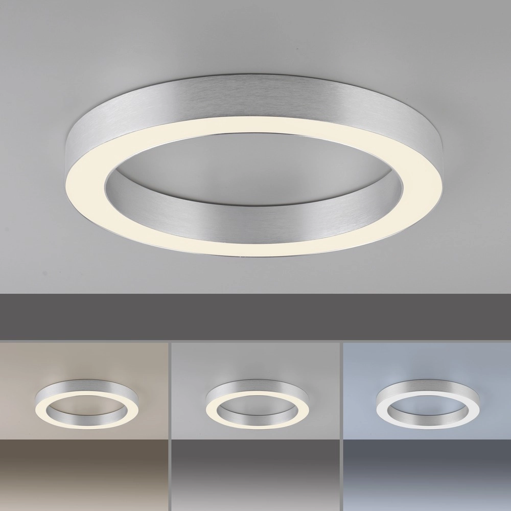 Strakke led plafondlamp Pure Lines Round Ø 35cm - diamond Paul Neuhaus 4012248395233