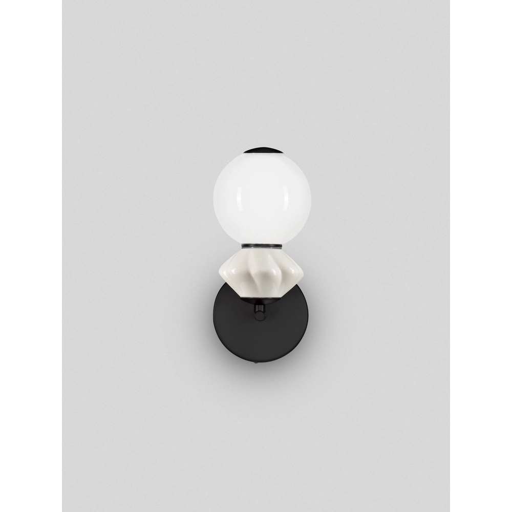 Wandlamp Pallina wit - grijs Lyora 5212017484048