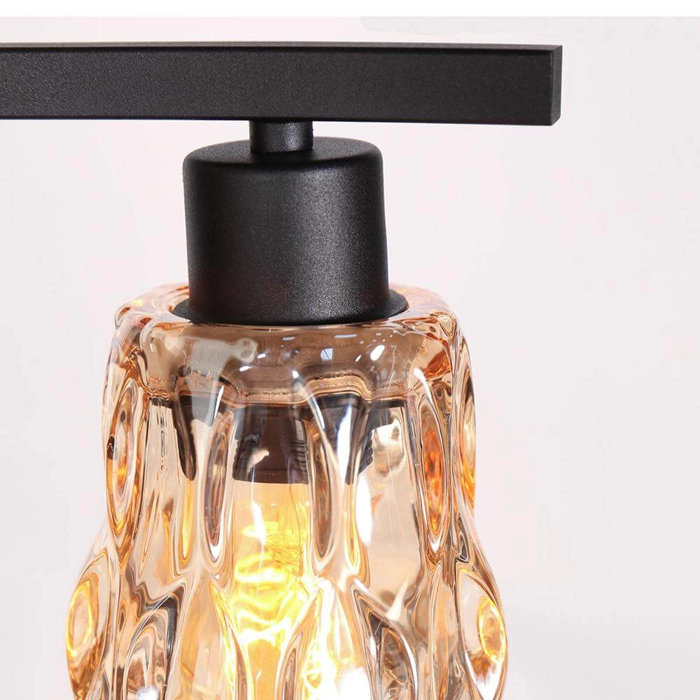 Tafellamp Vidrio zwart met amber glas Steinhauer 8712746173734
