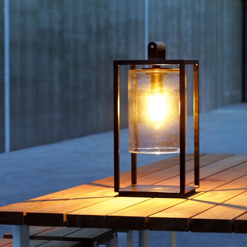 Led tuintafel lamp Dome Teak Royal Botania