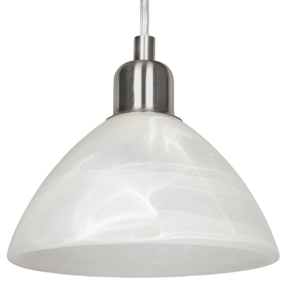 Hanglamp Brenda wit met RVS