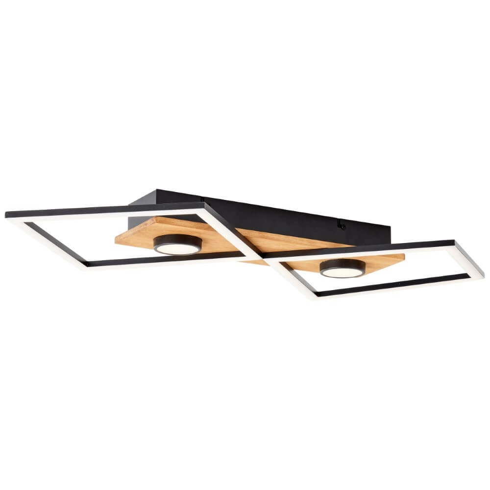Houten led plafondlamp Woodbridge M Brilliant 4004353409707