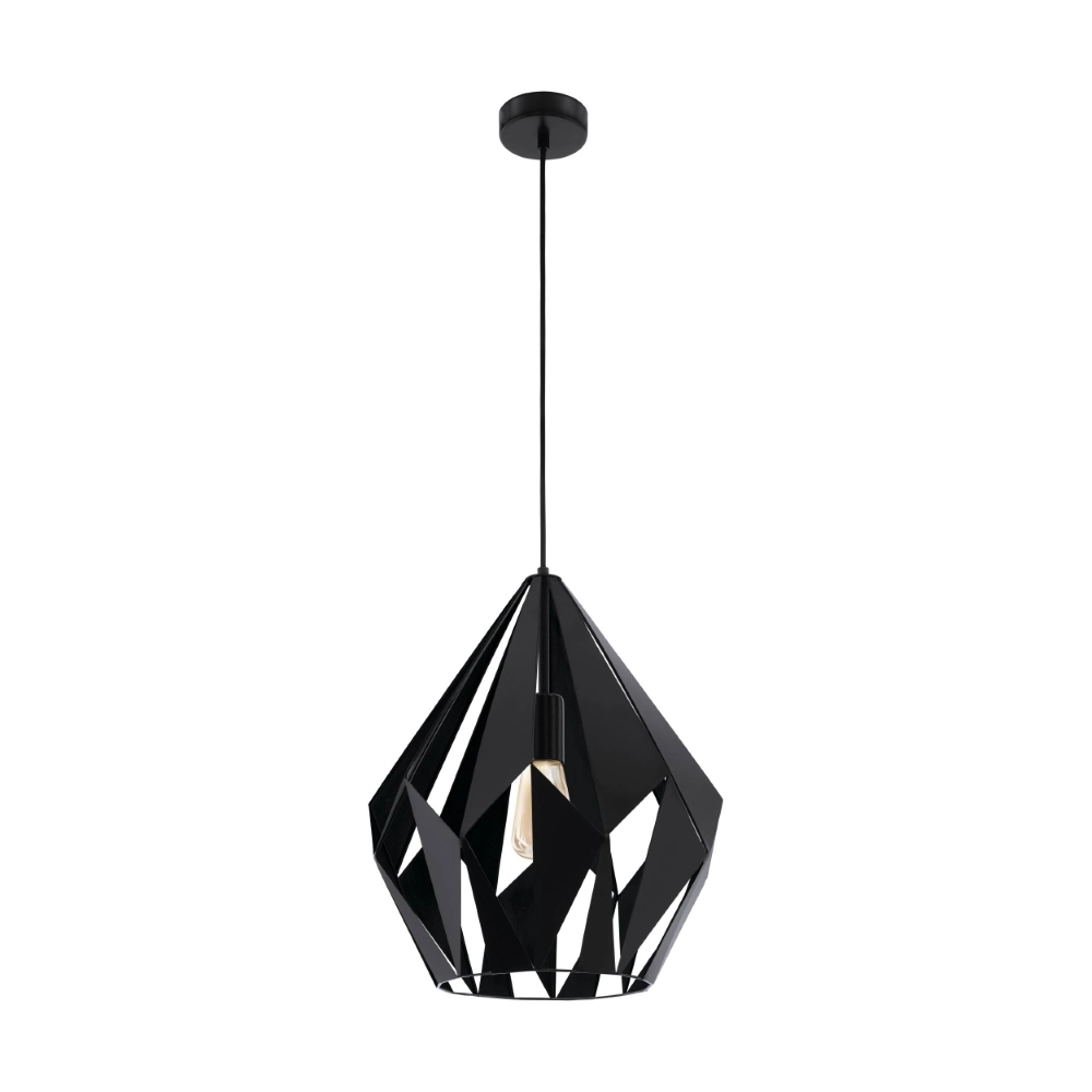 Zwarte hanglamp Carlton 5 Ø 38,5cm