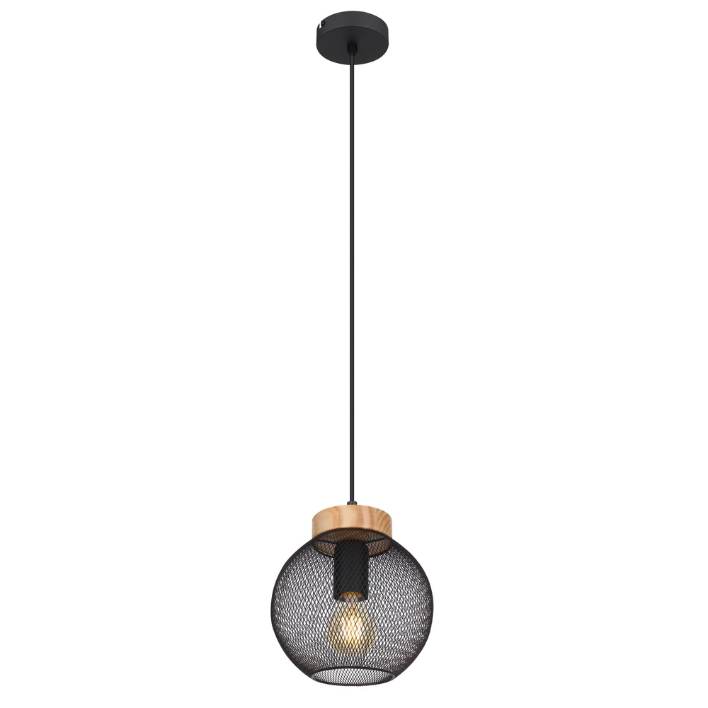 Hanglamp Pablo zwart gaas