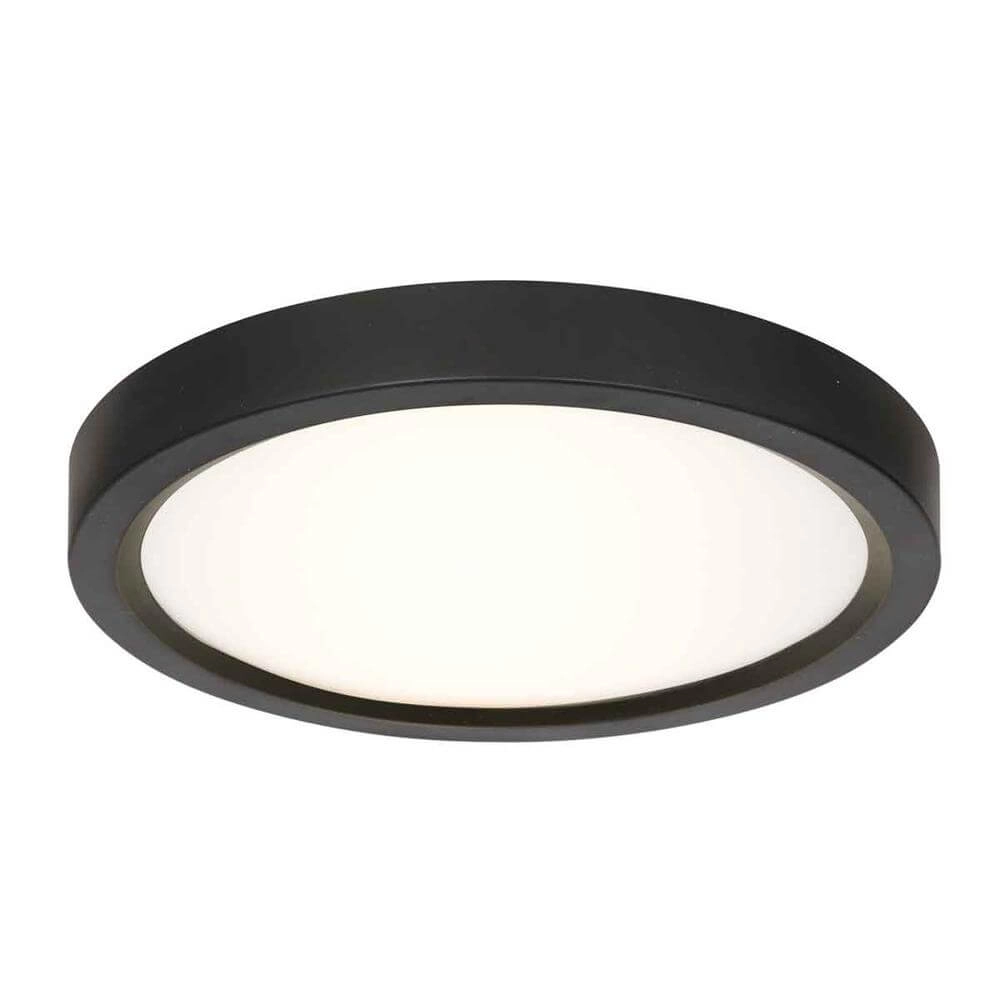 Zwarte plafondlamp Walcie Ø 30cm