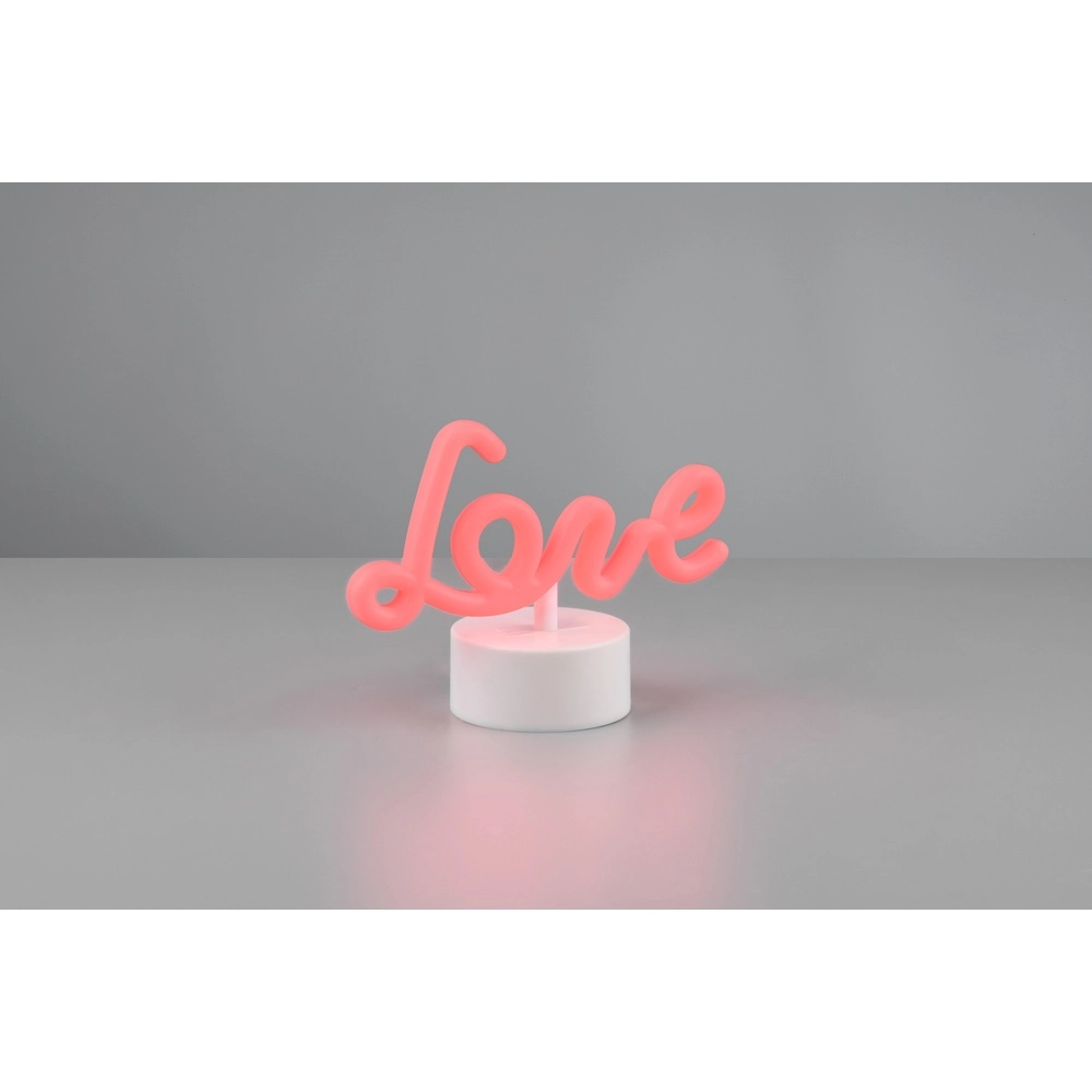 Neon tafellamp Amor roze Trio 4017807600827