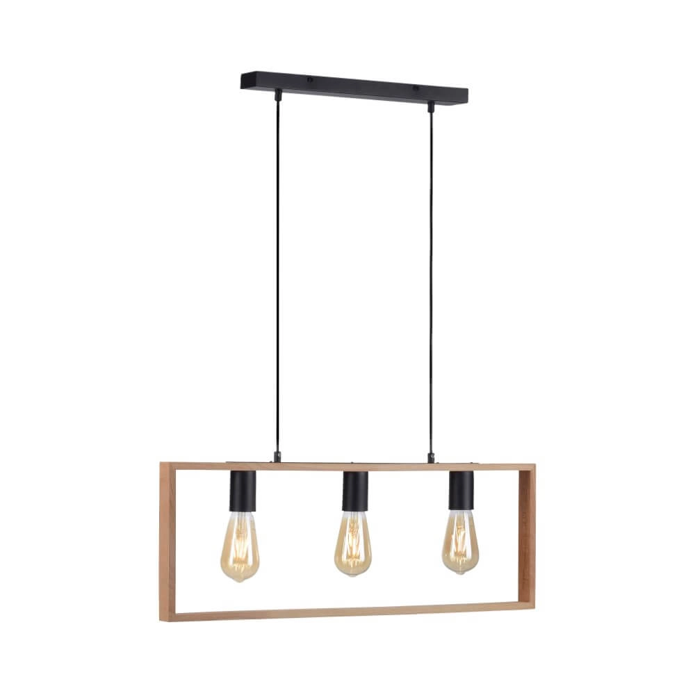 Landelijke hanglamp Franky 3-lichts