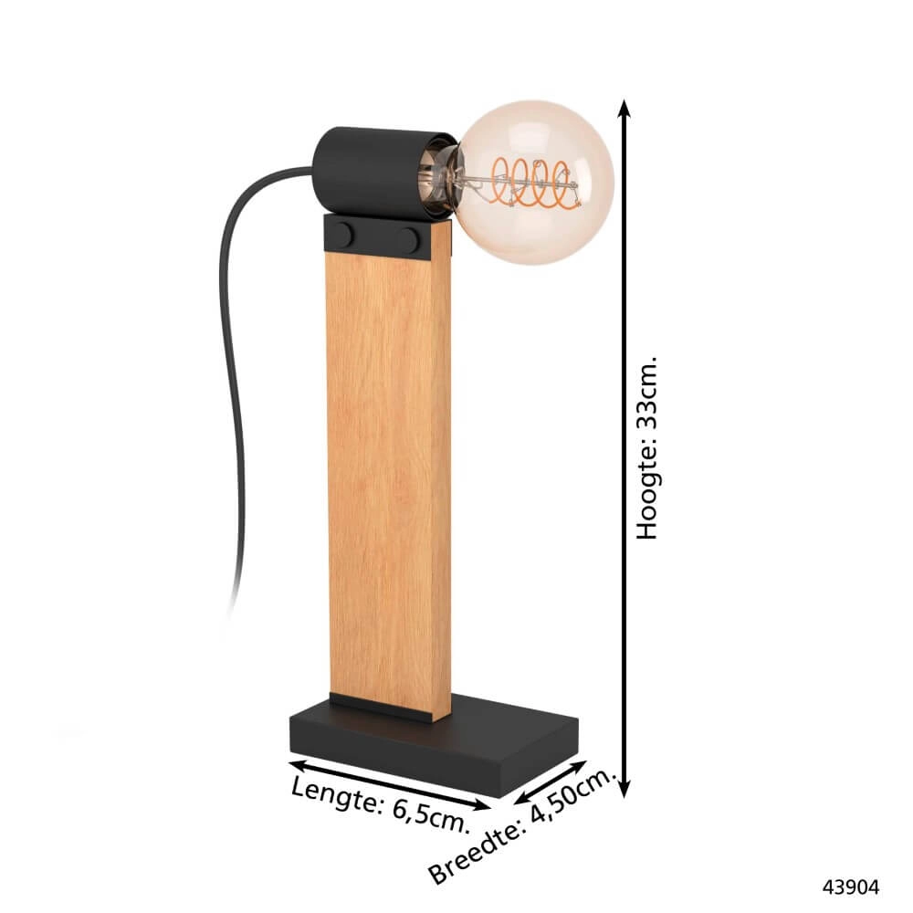 Houten tafellamp Bailrigg Eglo 9002759439040