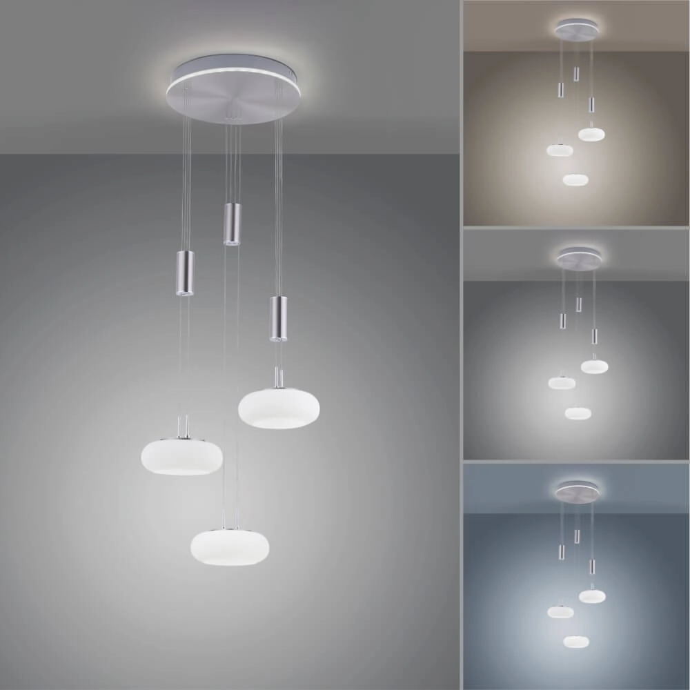 3-lichts hanglamp Q-Etienne metaal rond Paul Neuhaus 4012248350447