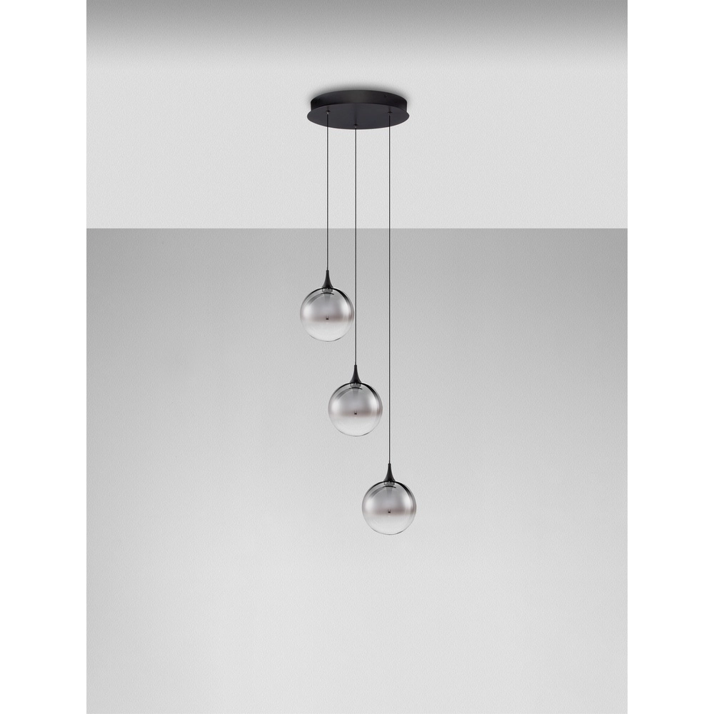 Hanglamp Orenda 3-lichts smoke glas Lyora 5212017477620