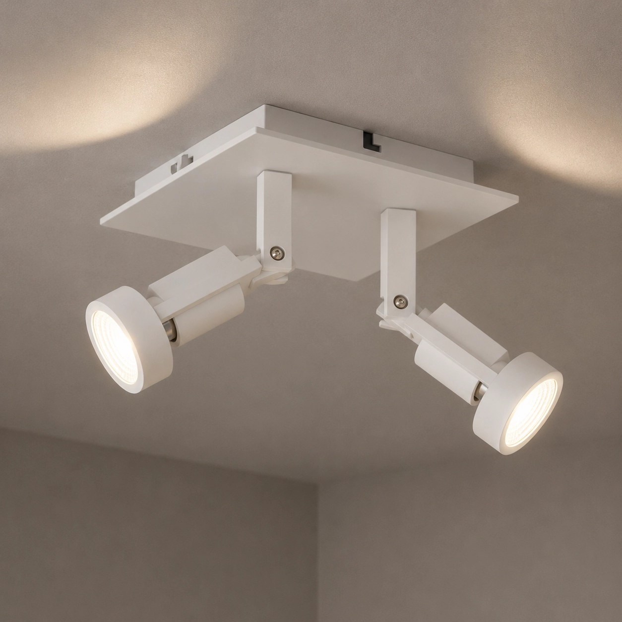 Dubbele opbouwspot Tech II wit