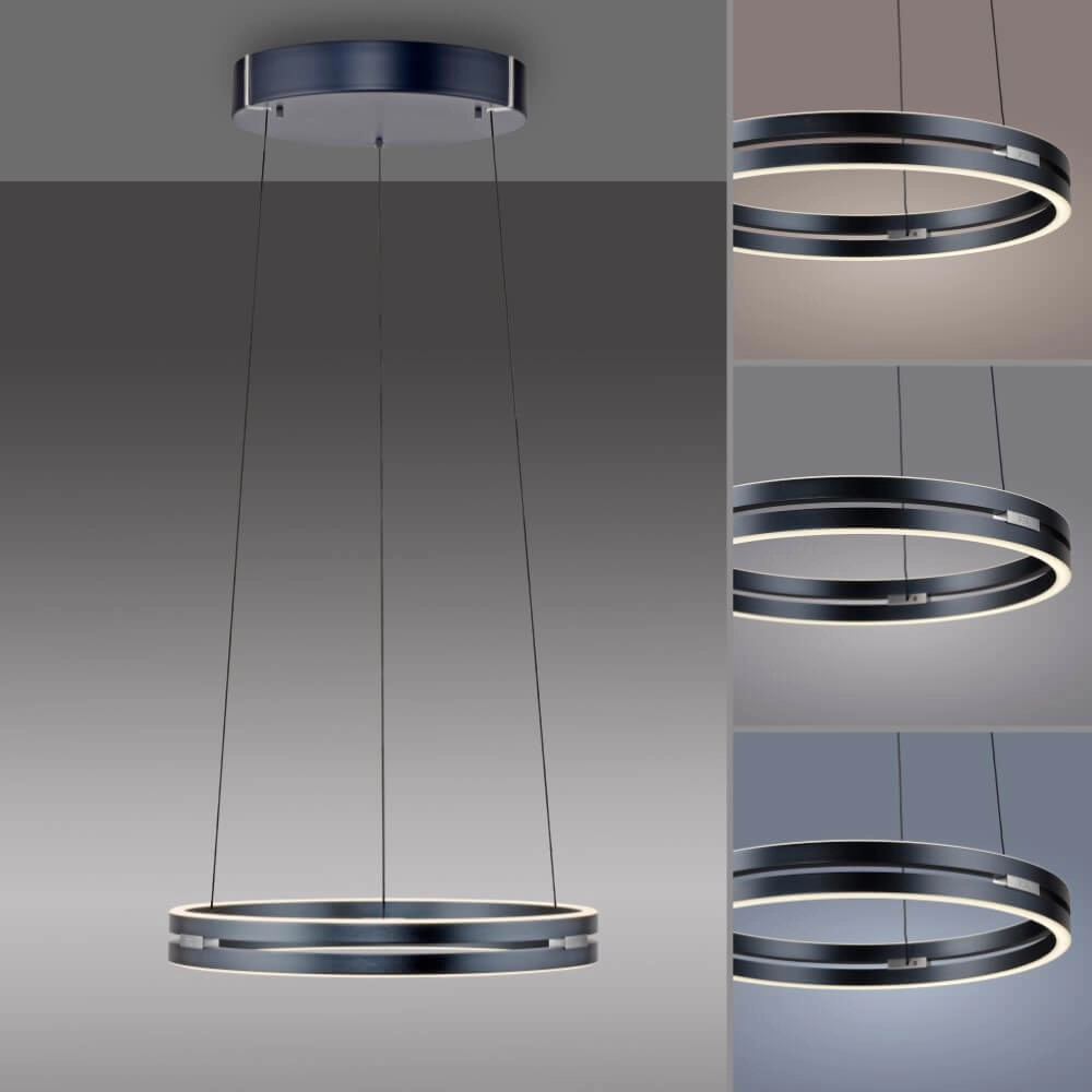 Strakke hanglamp Pure E-Loop grijs Paul Neuhaus 4012248372258