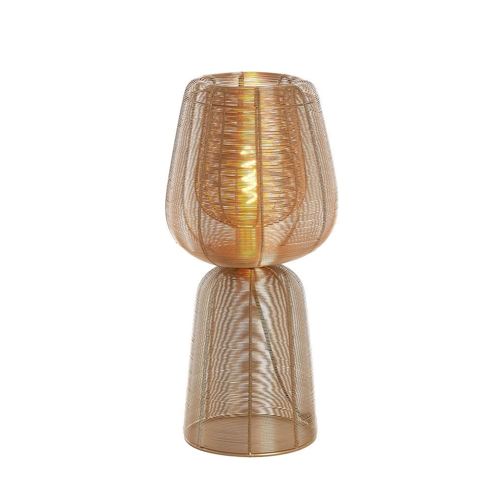 Tafellamp Aboso goud Ø 24cm Light & Living 8717807701635