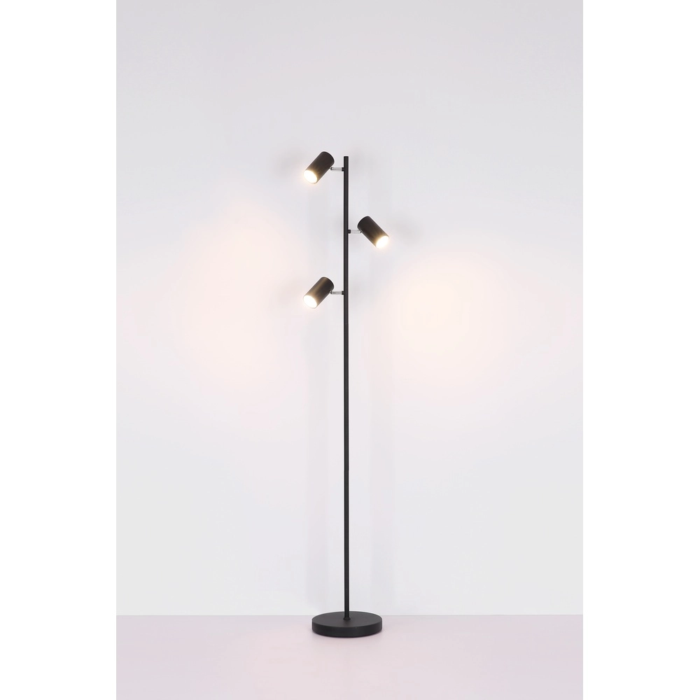 Vloerlamp 3-lichts Robby nikkel Globo 9007371428854