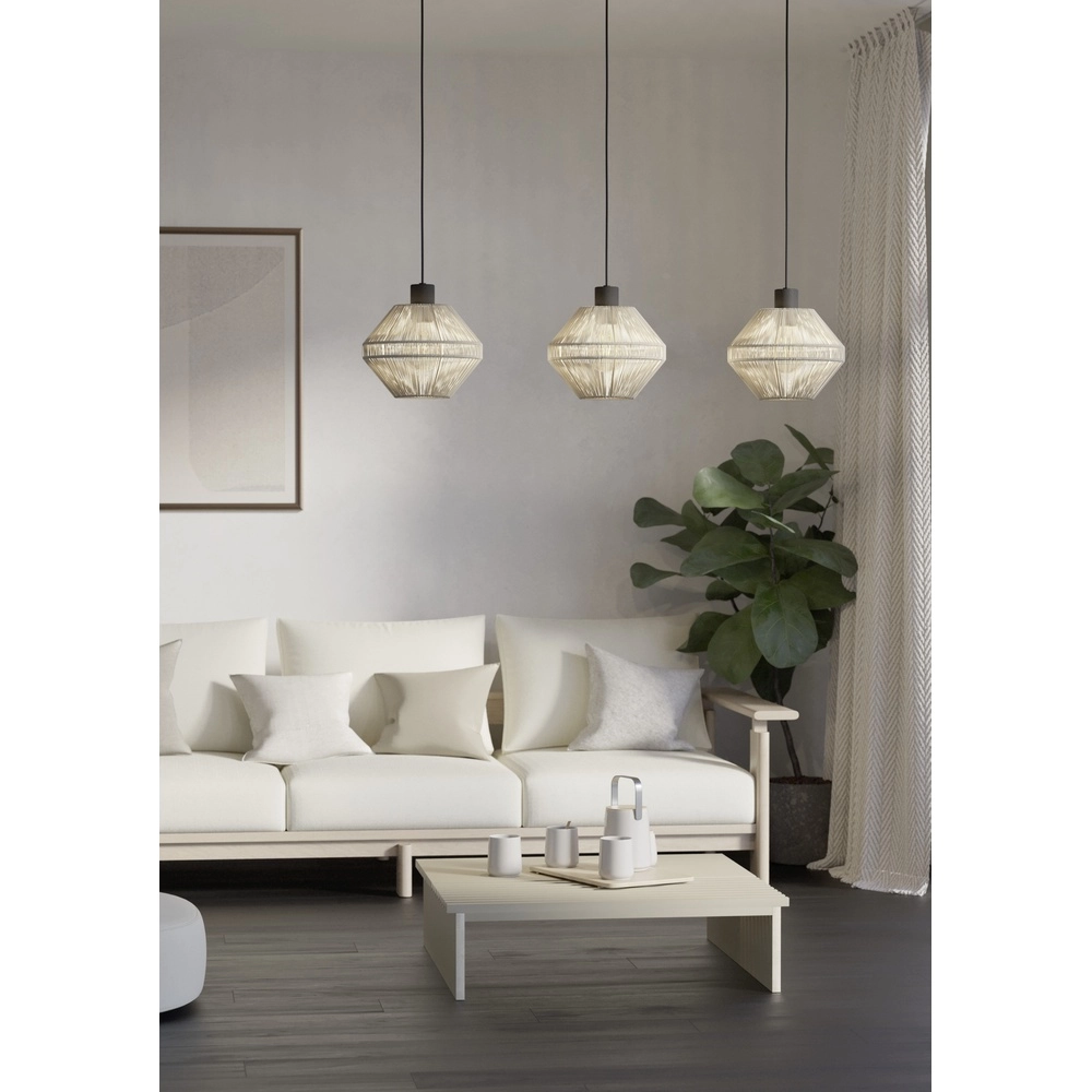 Touw hanglamp Midsumer 3x Ø 22cm Eglo 9002759440015