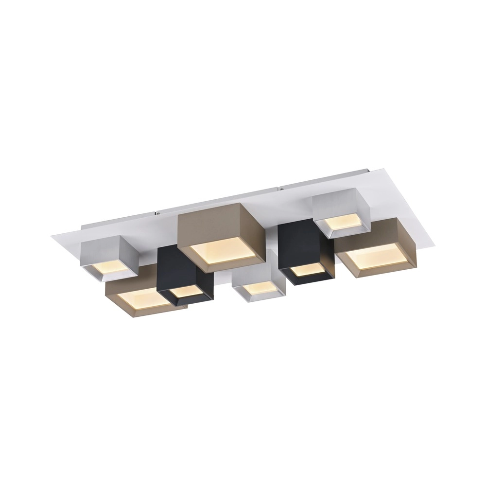 Led plafondlamp Pure Manhattan 8-lichts