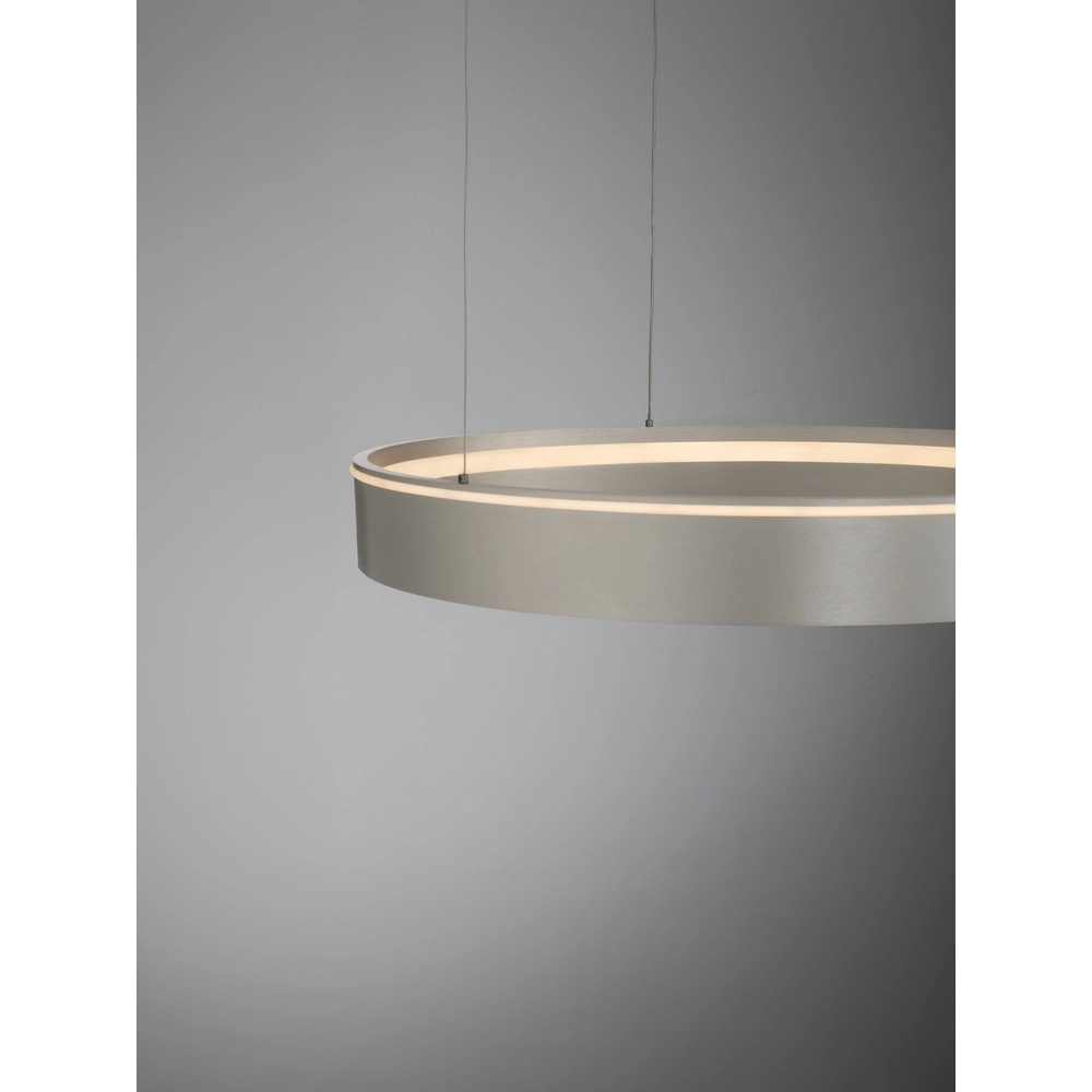 Moderne hanglamp Olivia nikkel Ø 78cm Lyora 5212017494221