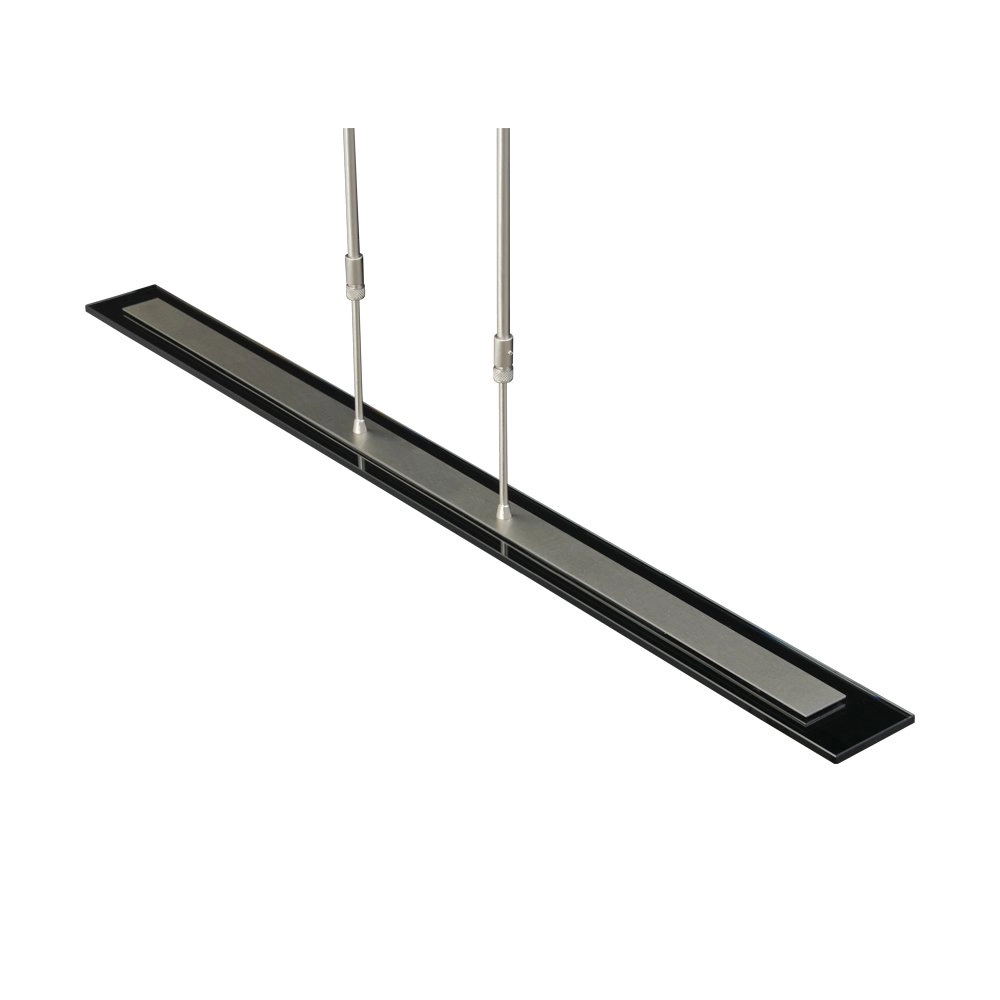 Eettafel lamp Vigo 100cm nikkel met zwart