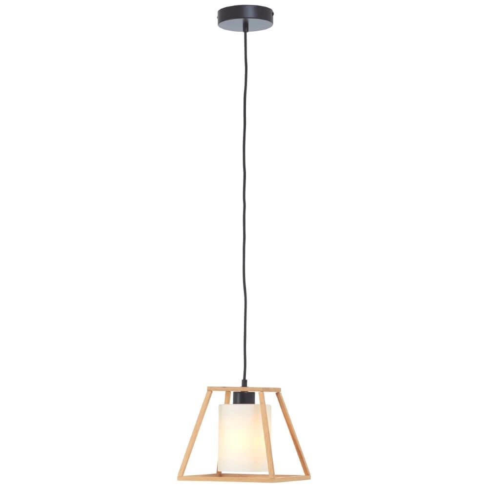 Houten hanglamp Giseh piramid 23 x 23cm