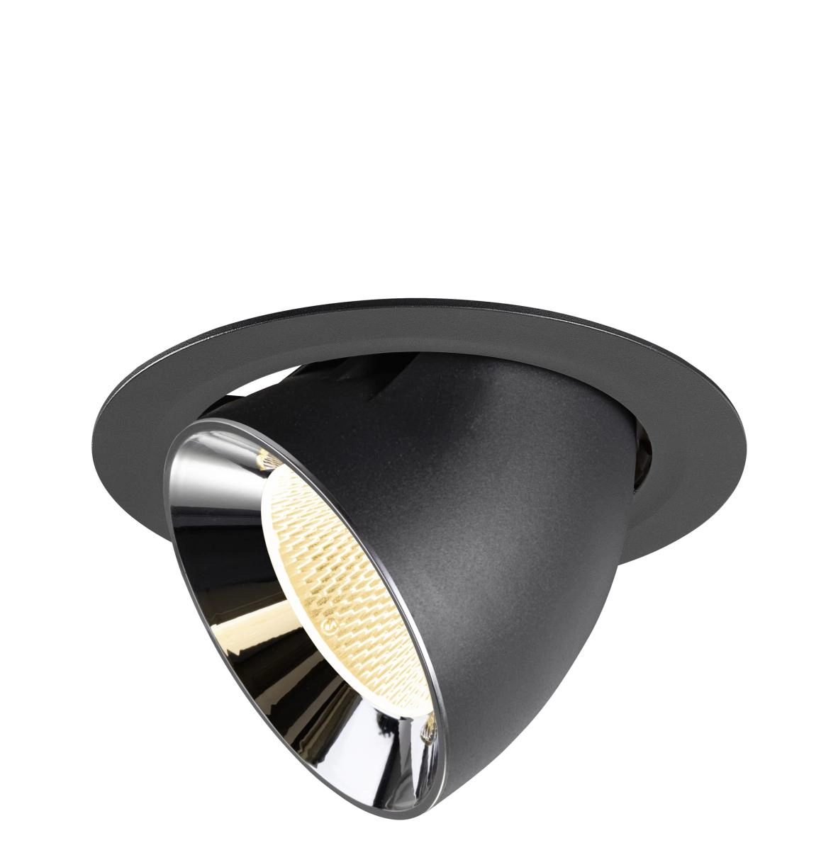Inbouwspot Numinos Gimble XL zwart/chroom 3000K - 20gr