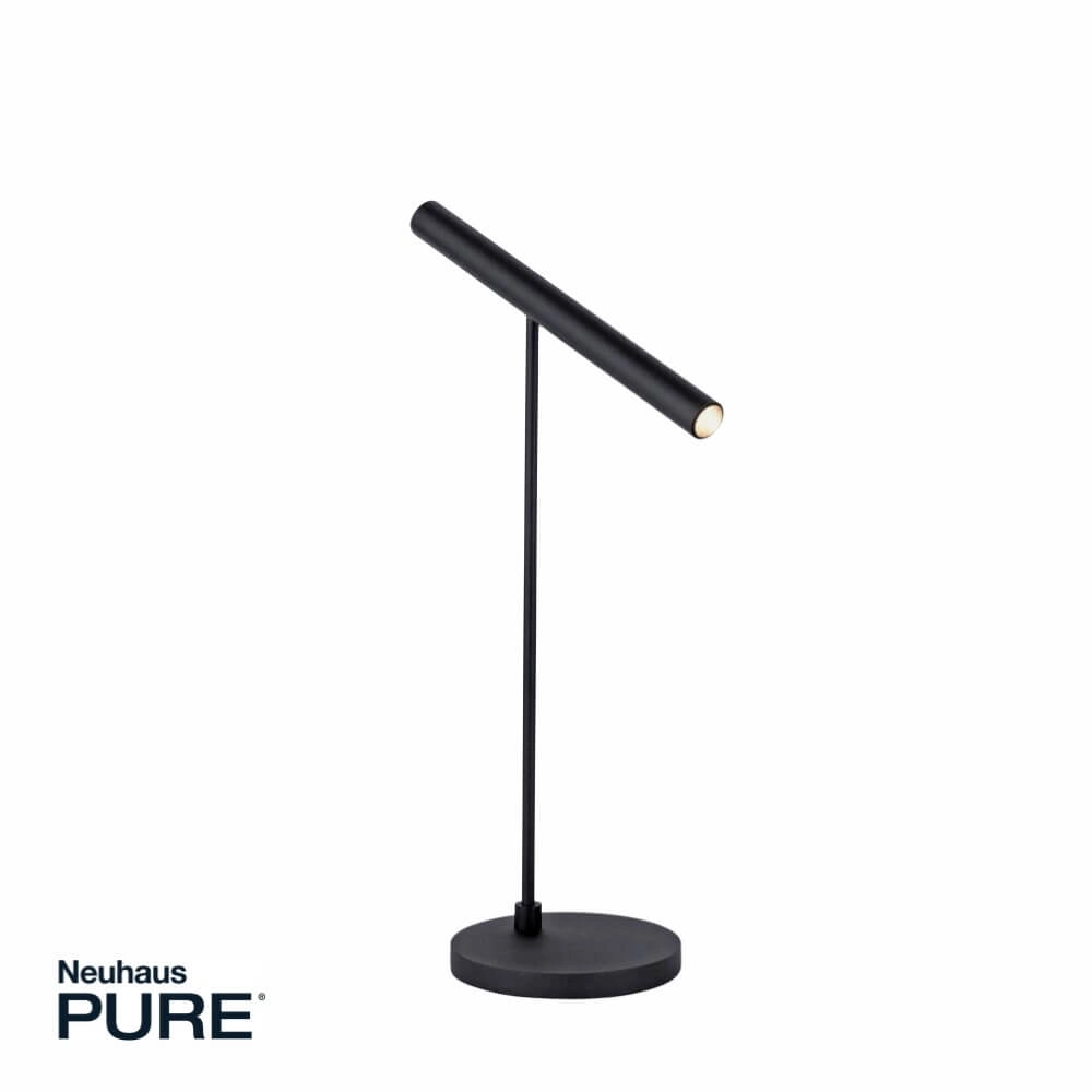 Moderne tafellamp Pure Tutua zwart Paul Neuhaus 4012248365526
