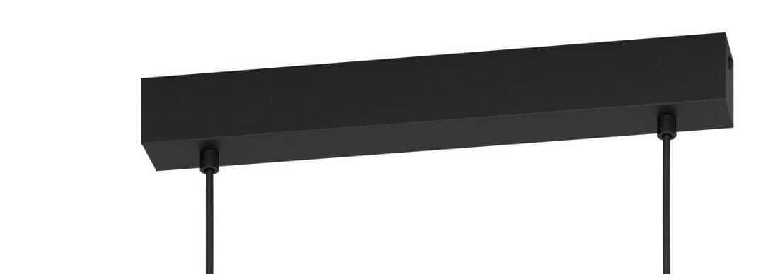 Eetkamer hanglamp Hornwood 1 3-lichts zwart met wit Eglo 9002759434267