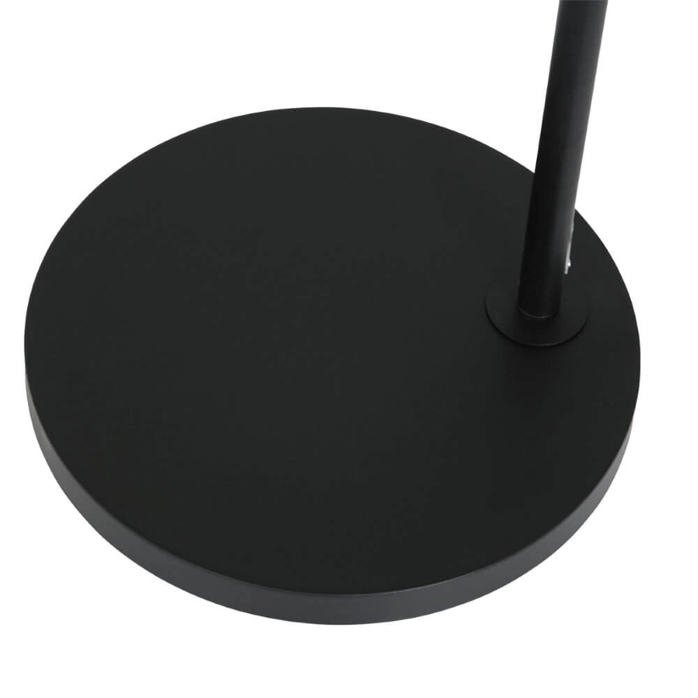 Zwarte vloerlamp Prestige Chic met blauwe kap Steinhauer 8712746147278