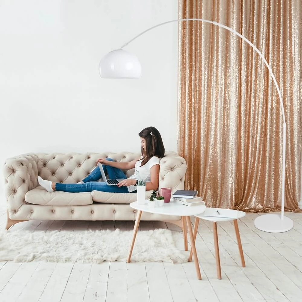 Booglamp Sparkled Light met witte kap Steinhauer 8712746152579
