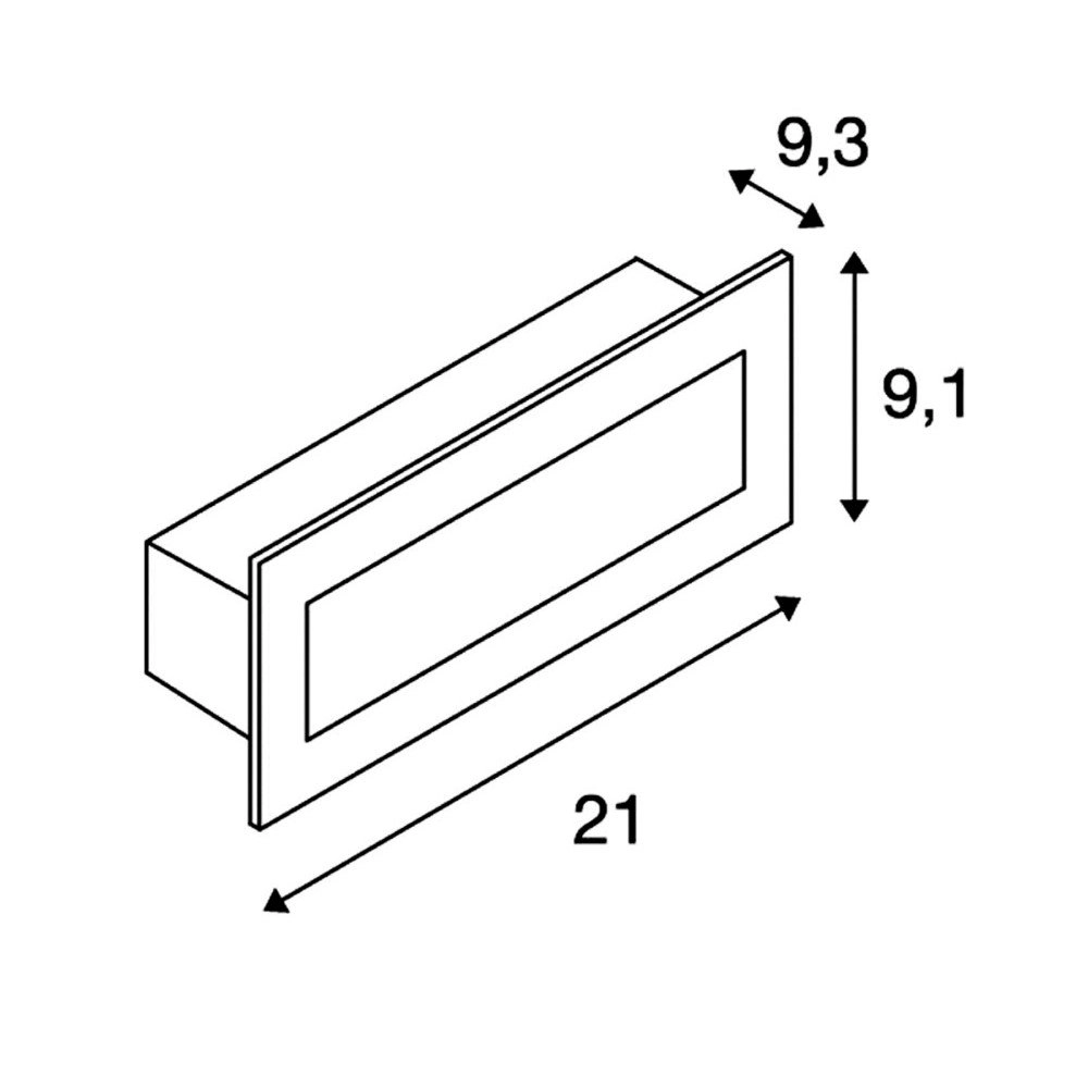 Led inbouwlamp Brick voor buiten SLV 4024163164481