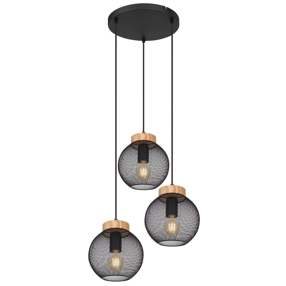 Zwarte hanglamp Pablo gaas