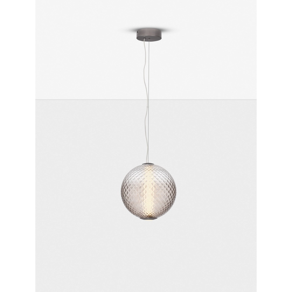 Hanglamp Aora bol bruin glas Lyora 5212017483812